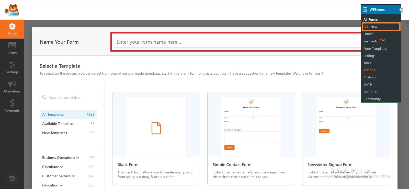 Add new donation form in WordPress