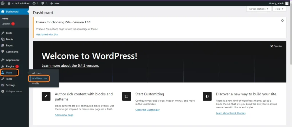 how to add new user in wordpress