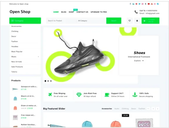 8 best c-commerce themes-open-shop