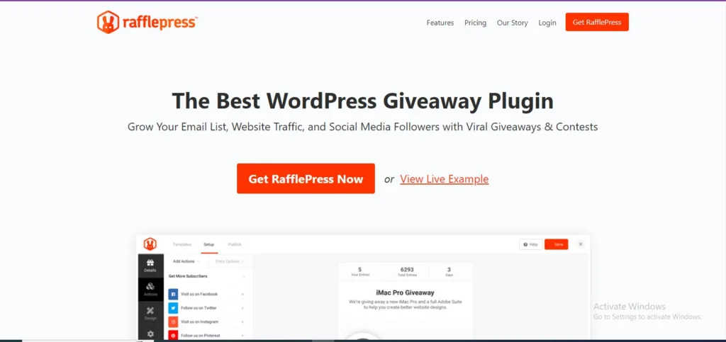 wordpress affiliate marketing rafflepress